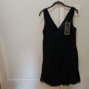 J Crew NWT size 10 black silk dress